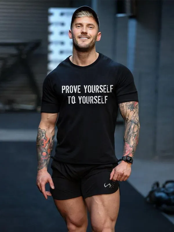 Prove Yourself To Youself Printed Men's T-shirt sold by Polyalien
