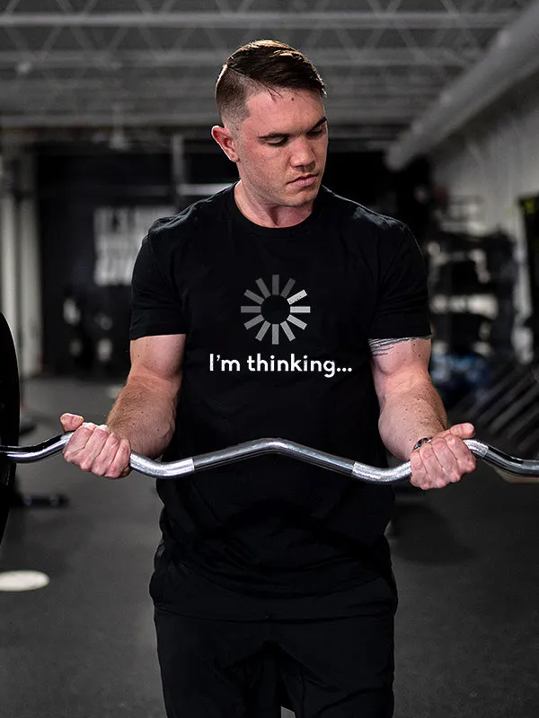 I'm Thinking... Printed Men's T-shirt sold by Polyalien