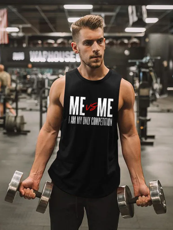 Me Vs Me I Am My Only Competition Printed Men's Vest sold by Polyalien