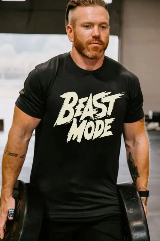 Beast Mode Printed Men's T-shirt sold by Polyalien
