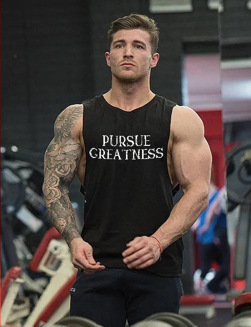 Pursue Greatness Printed Men's Vest sold by Polyalien