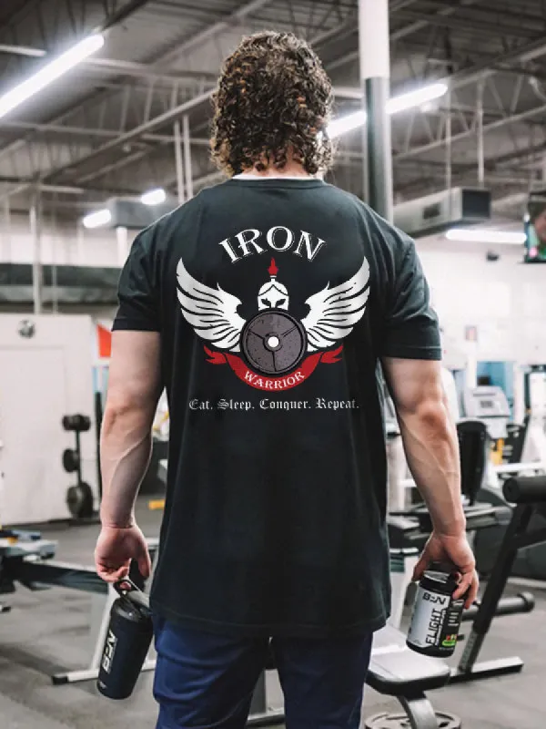 Iron Warrior Printed Men's T-shirt made by Polyalien
