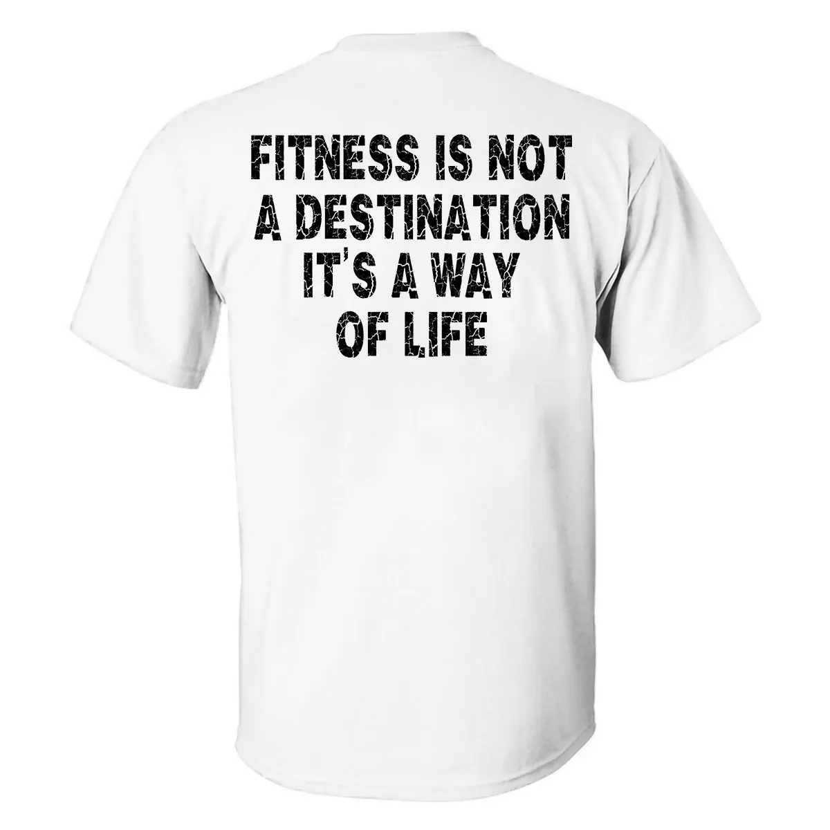 Fitness Is Not A Destination It's A Way Of Life Printed Men's T-shirt sold by Polyalien product image thumbnail 2