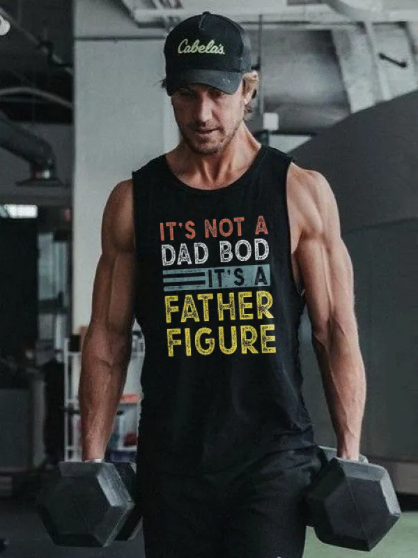 It's Not A Dad Bod It's A Father Figure Printed Men's Vest sold by Polyalien