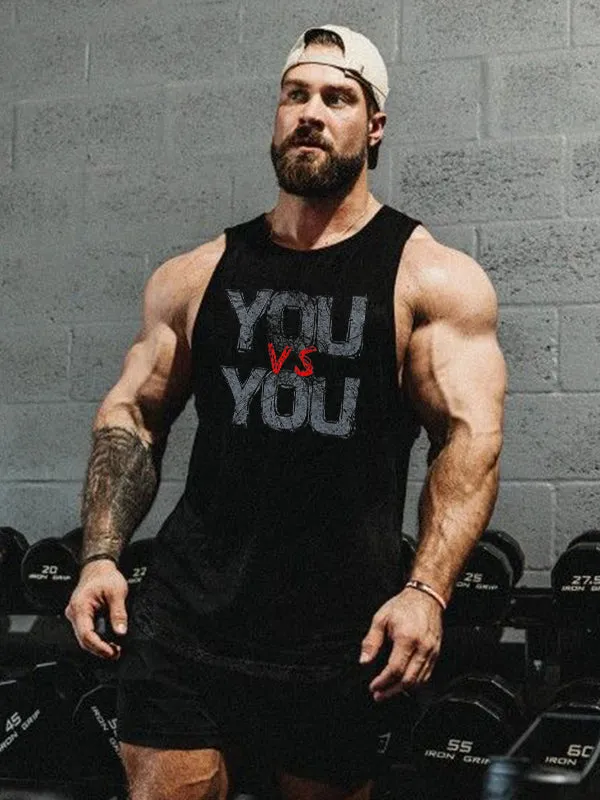 You Vs You Printed Men's Vest sold by Polyalien