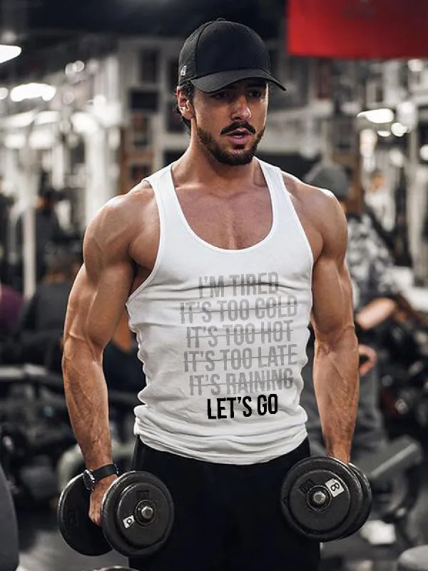 Let's Go Printed Men's Vest sold by Polyalien