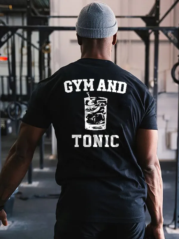 Gym And Tonic Printed Men's T-shirt sold by Polyalien