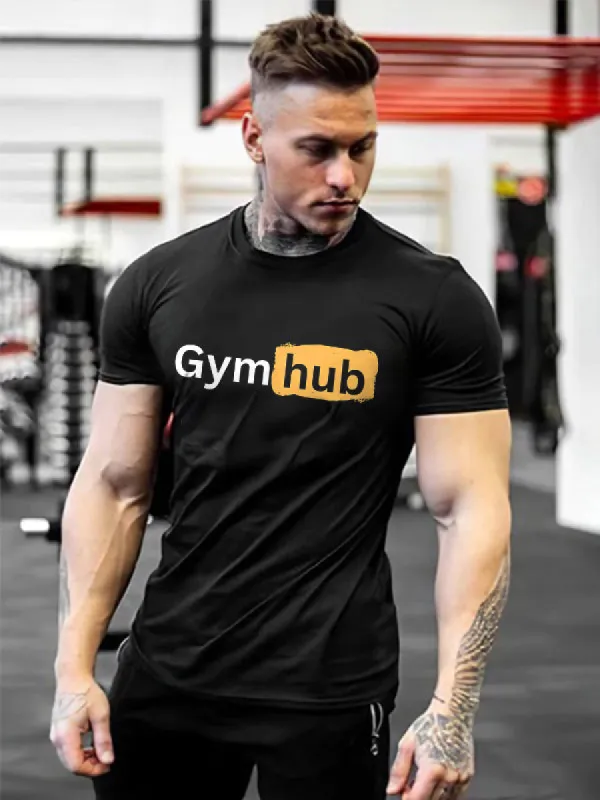 Gym Hub Printed Men's T-shirt sold by Polyalien