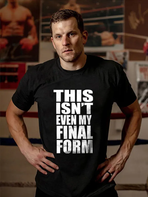 This Isn't Even My Final Form Printed Men's T-shirt made by Polyalien