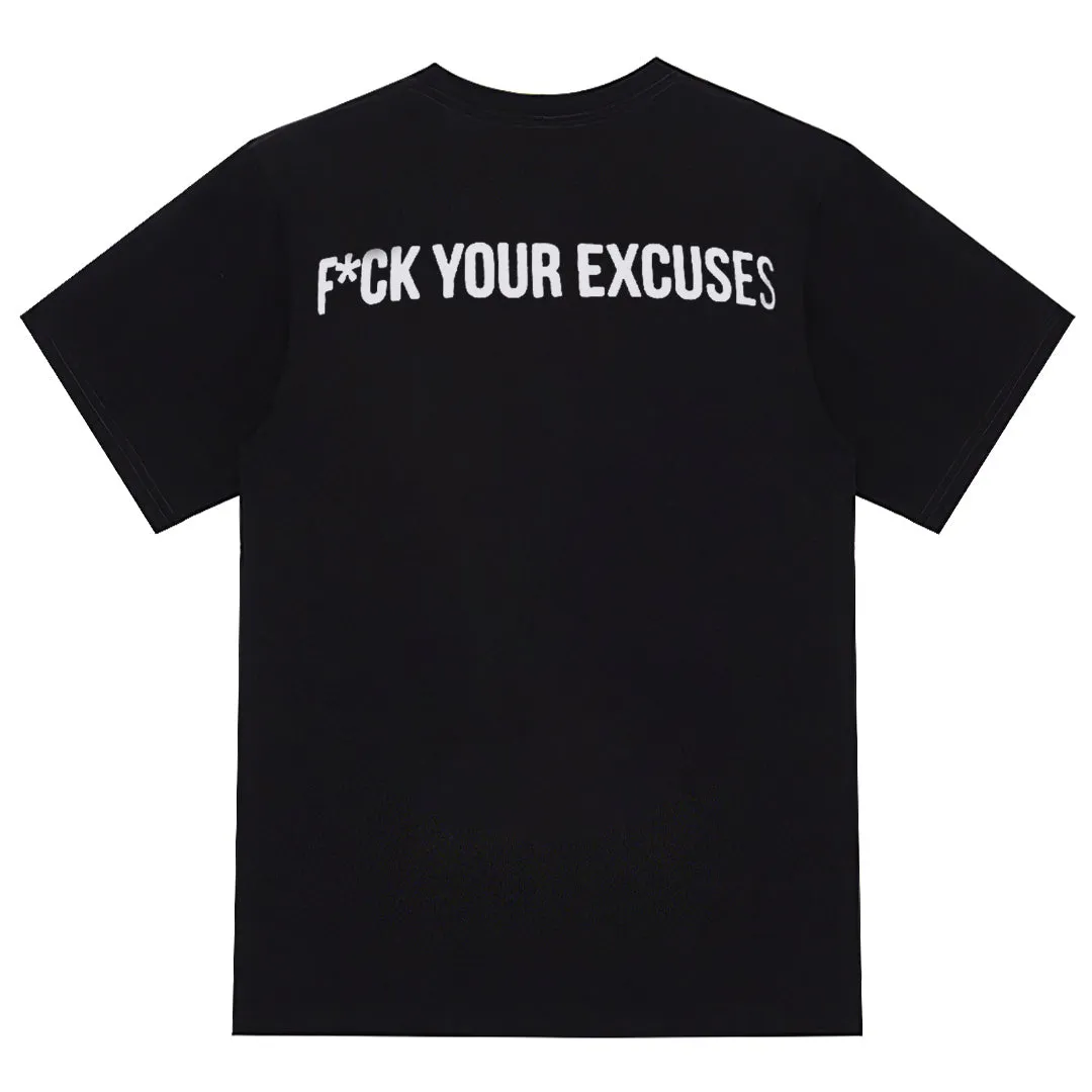 F*ck Your Excuses Print Men's T-shirt sold by Polyalien product image thumbnail 3