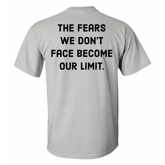 The Fears We Don't Face Become Our Limit Printed Men's T-shirt sold by Polyalien product image thumbnail 2