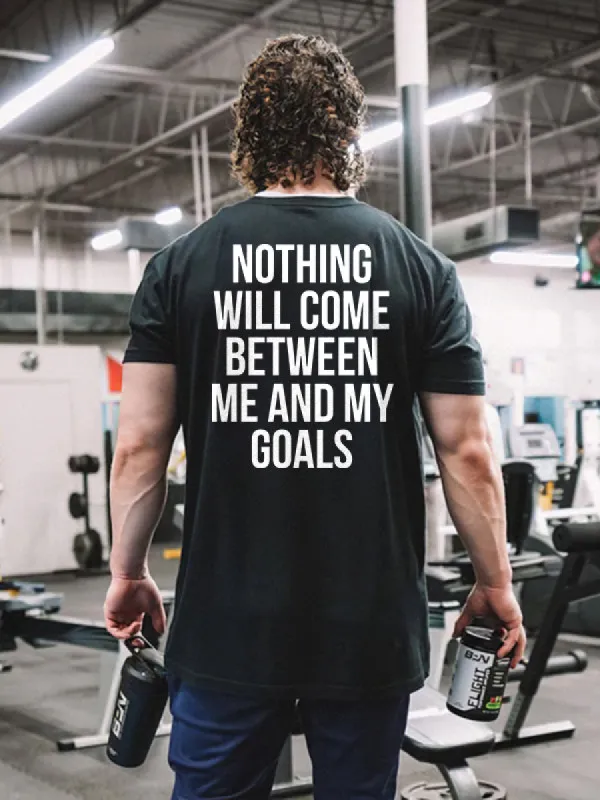 Nothing Will Come Between Me And My Goals Printed Men's T-shirt sold by Polyalien
