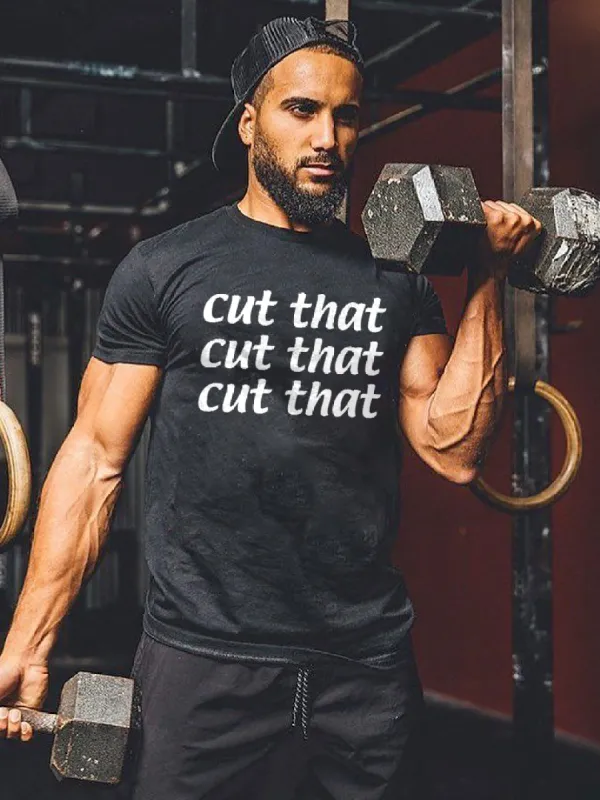 Cut That Printed Men's T-shirt sold by Polyalien