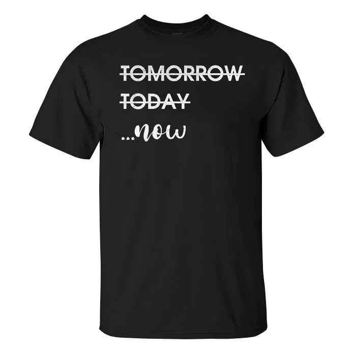 Tomorrow Today ...Now Printed Men's T-shirt sold by Polyalien product image thumbnail 2