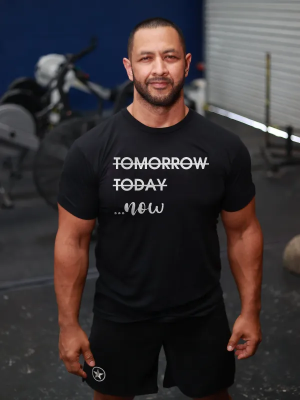 Tomorrow Today ...Now Printed Men's T-shirt sold by Polyalien