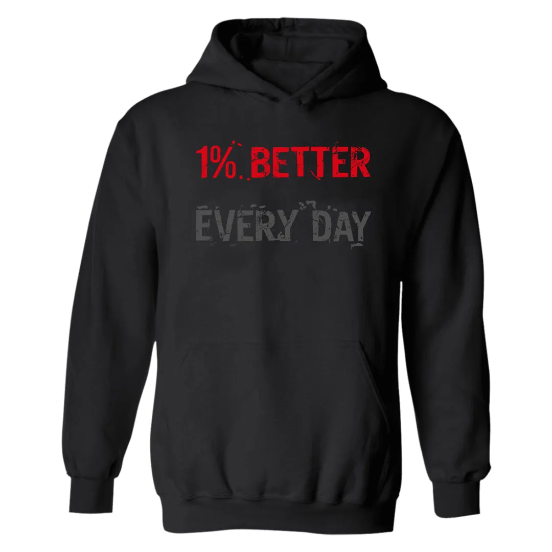 1% Better Every Day Printed Casual Hoodie sold by Polyalien product image thumbnail 3