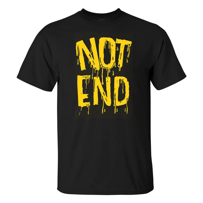 Not End Printed Men's T-shirt sold by Polyalien product image thumbnail 2