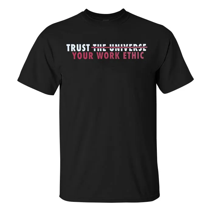 Trust Your Work Ethic Printed Men's T-shirt sold by Polyalien product image thumbnail 2