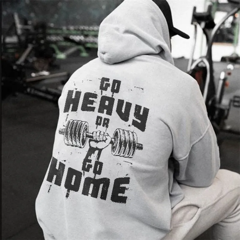 Go Heavy Or Go Home Printed Men's Hoodie made by Polyalien