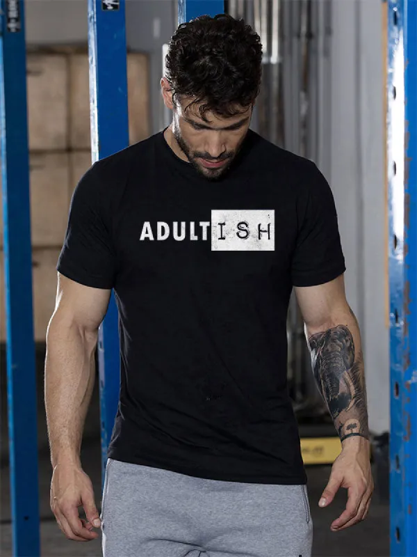 ADULT I S H Printed Men's T-shirt made by Polyalien