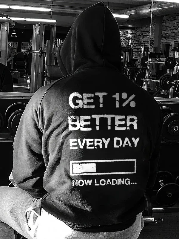 Get 1% Better Every Day Printed Men's Hoodie sold by Polyalien