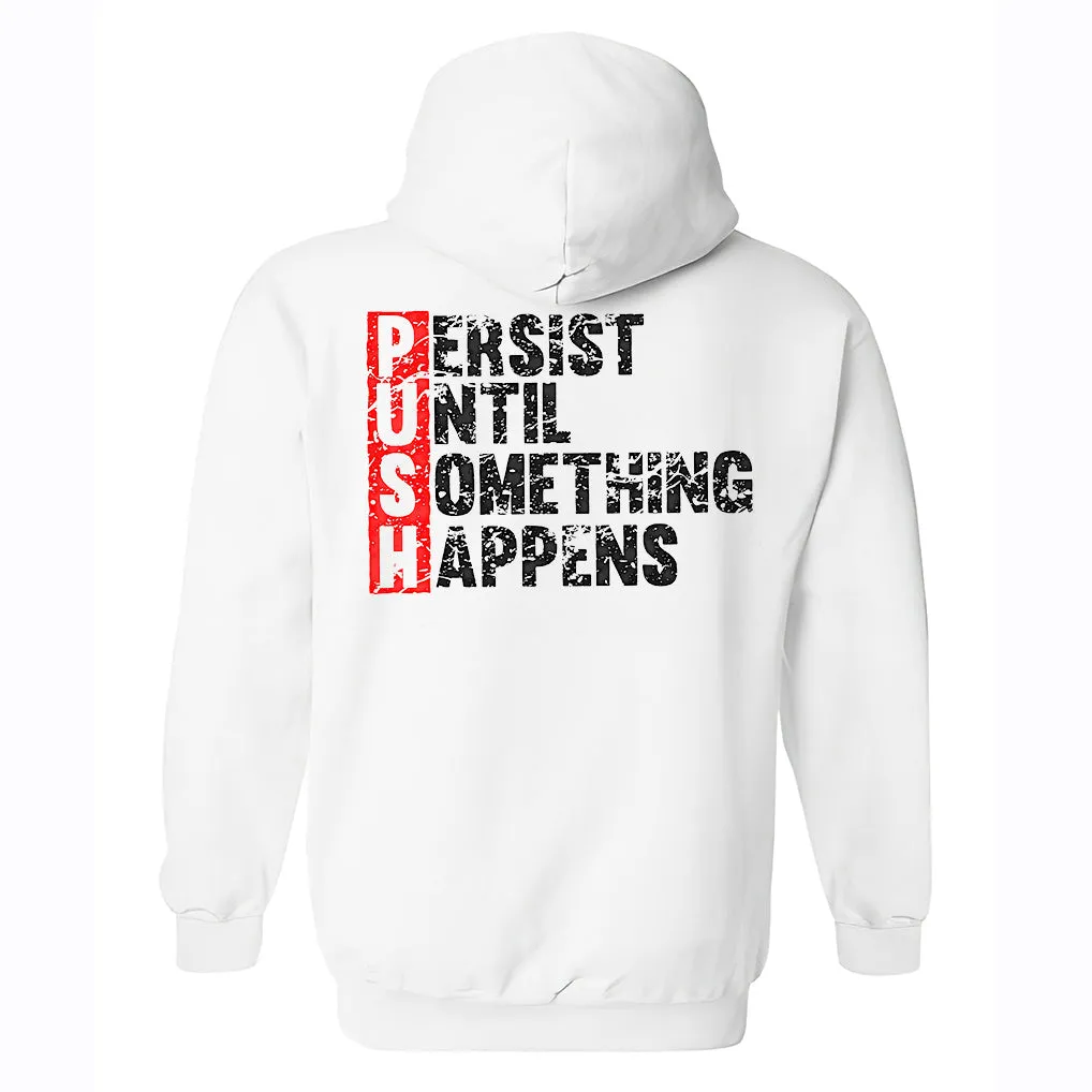 Persist Until Something Happens Printed Men's Hoodie sold by Polyalien product image thumbnail 2