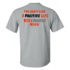 You Can't Live A Positive Life With A Negative Mind Printed Men's T-shirt sold by Polyalien