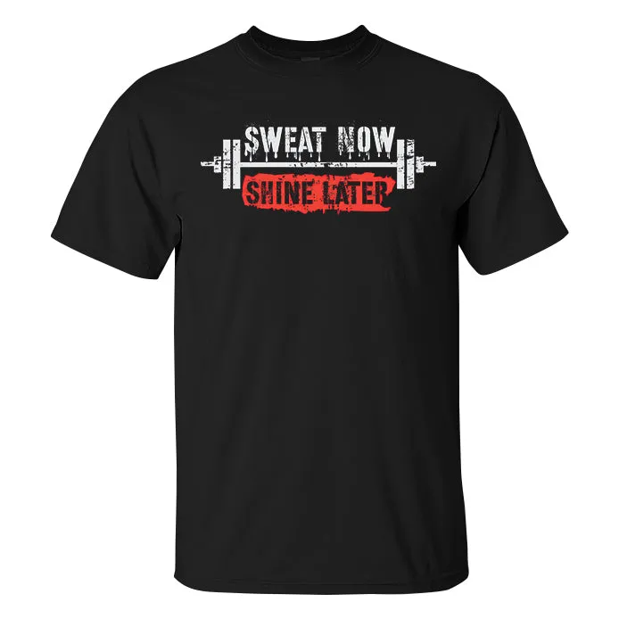 Sweat Now Shine Later Printed Men's T-shirt sold by Polyalien product image thumbnail 2