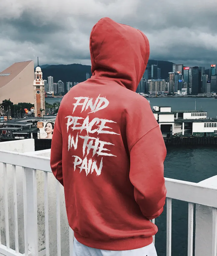 Find Peace In The Rain Men's Hoodie sold by Polyalien product image thumbnail 4