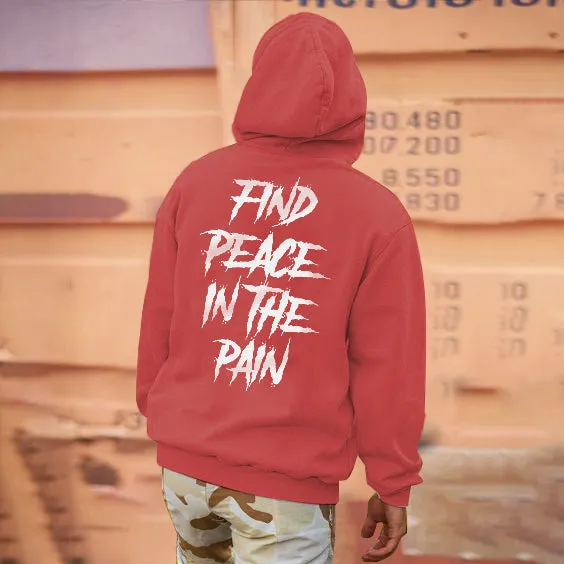 Find Peace In The Rain Men's Hoodie sold by Polyalien product image thumbnail 5