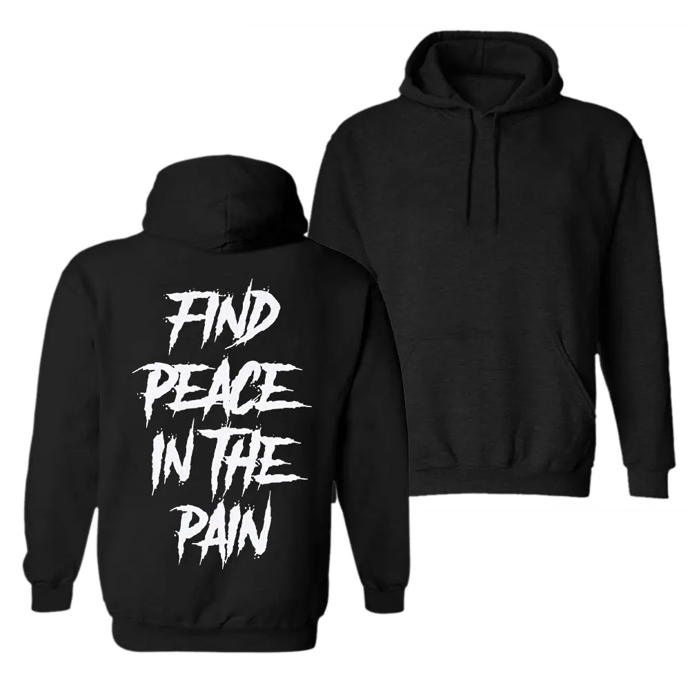 Find Peace In The Rain Men's Hoodie sold by Polyalien product image thumbnail 2