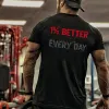 1% Better Every Day Printed Casual T-shirt sold by Polyalien