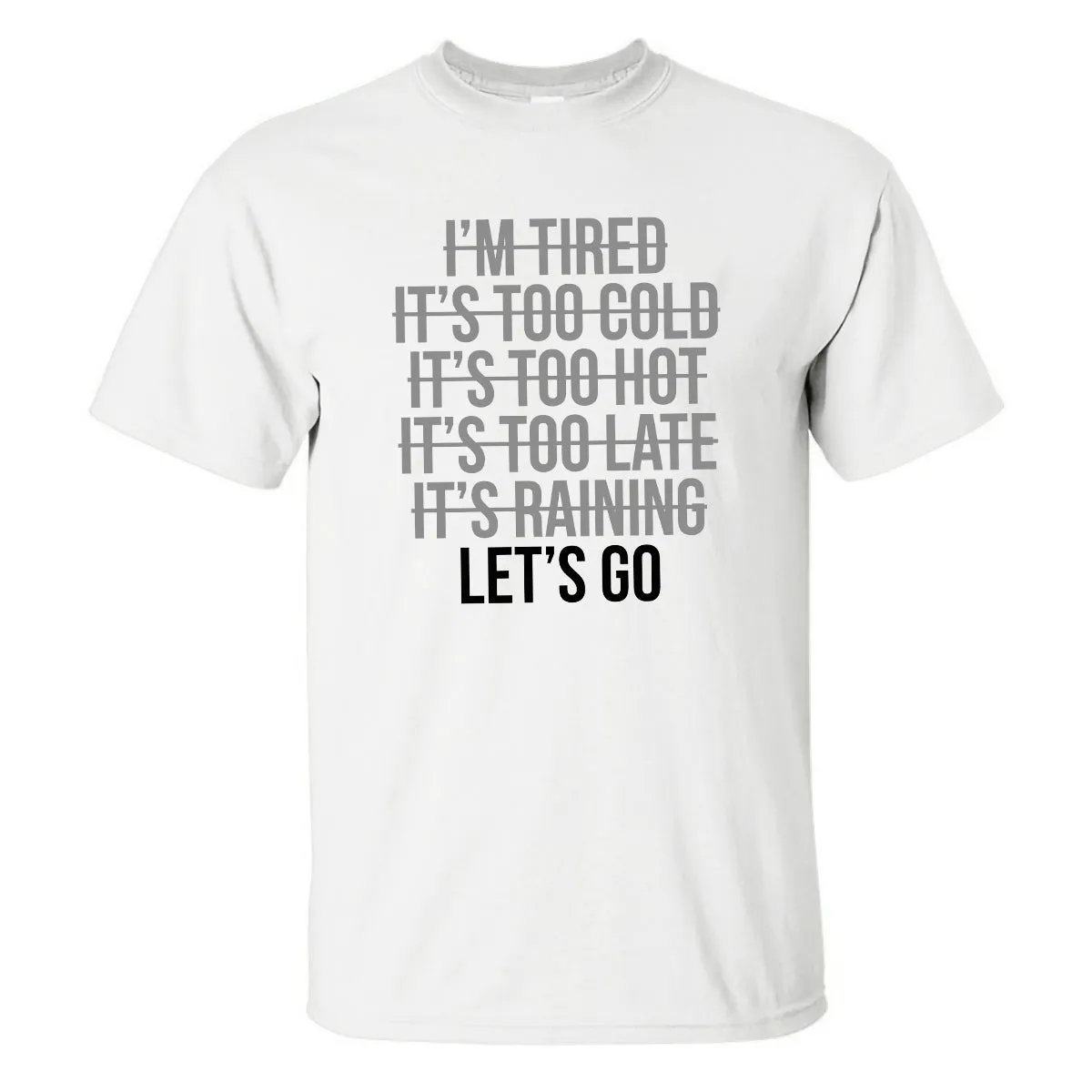 Let's Go Printed Casual Men's T-shirt sold by Polyalien product image thumbnail 2