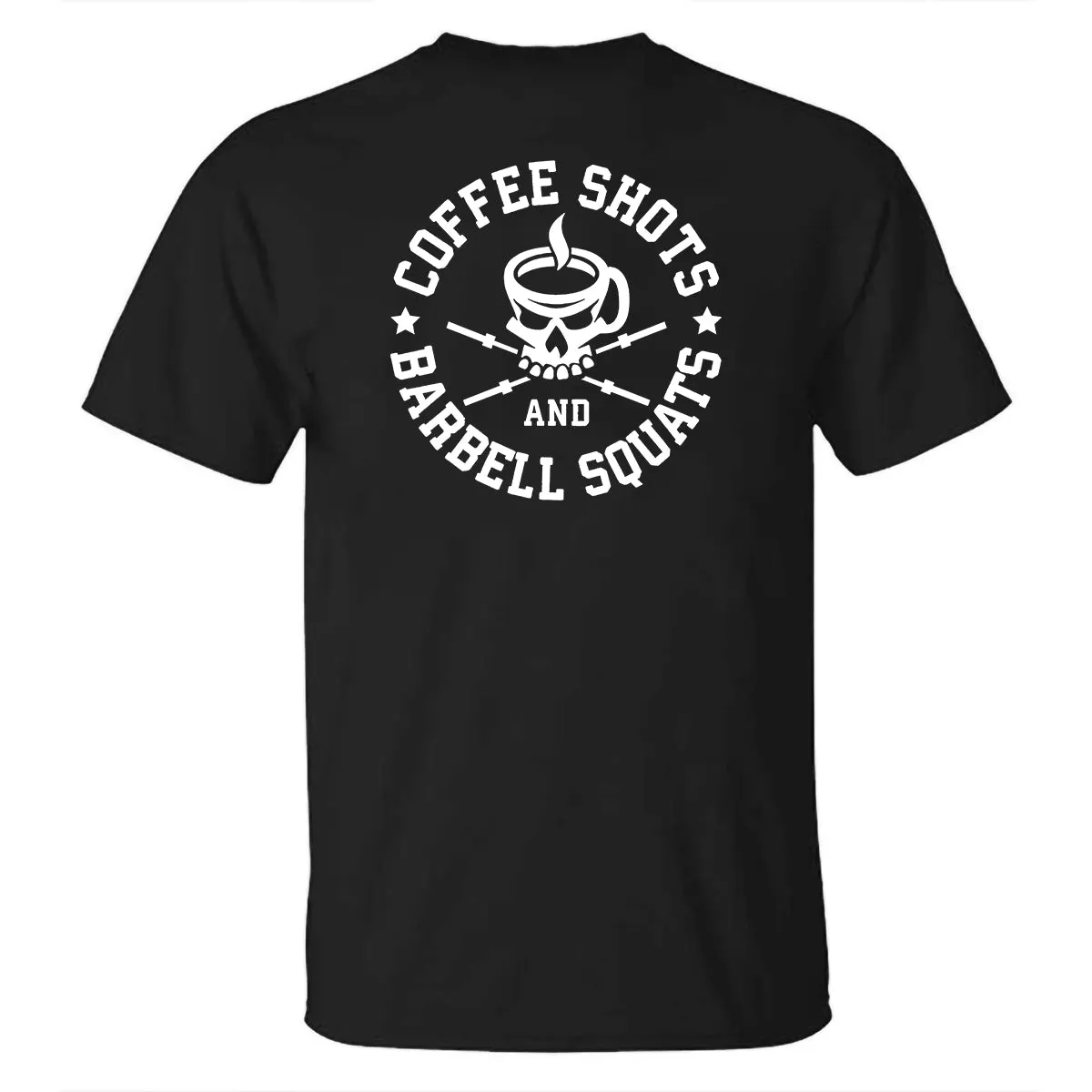 Coffee Shots Barbell Squat Printed Men's T-shirt sold by Polyalien product image thumbnail 2