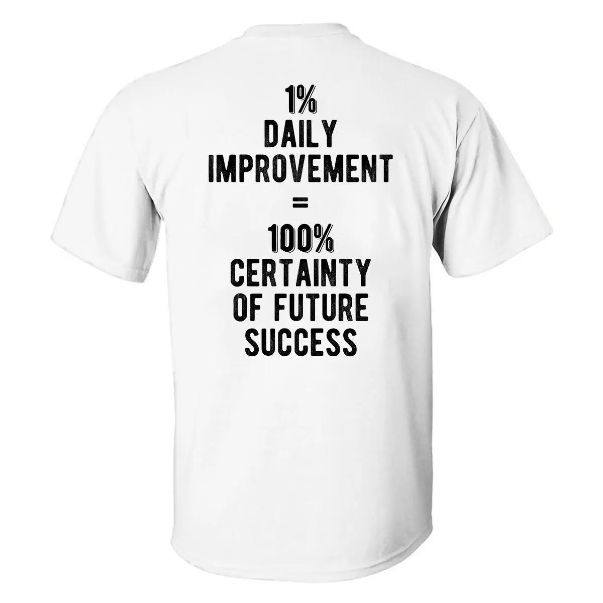 1% Daily Improvement = 100% Certainty Of Future Success Printed Men's T-shirt sold by Polyalien product image thumbnail 2
