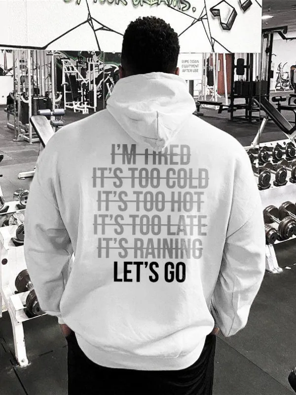 LET'S GO Printed Casual Hoodie sold by Polyalien