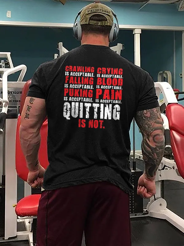 Crawling Is Acceptable Printed T-shirt sold by Polyalien