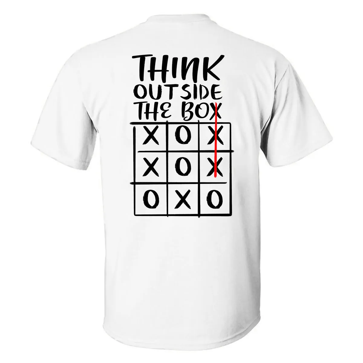 Think Outside The Box Printed Men's T-shirt sold by Polyalien product image thumbnail 2
