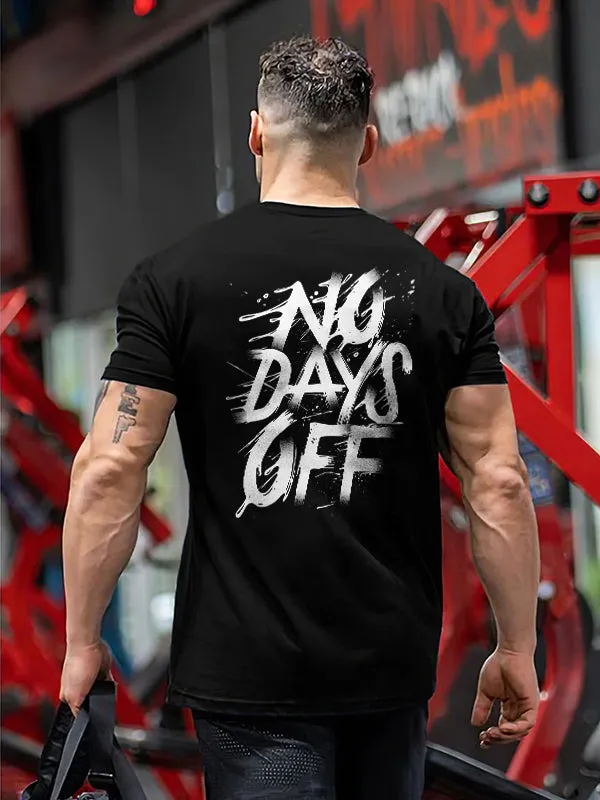No Days Off Printed Men's T-shirt sold by Polyalien