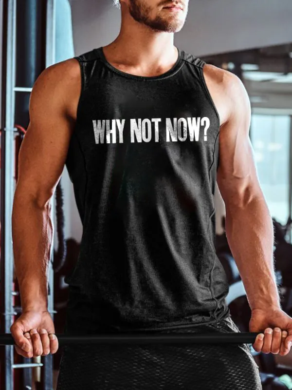 Why Not Now? Printed Vest sold by Polyalien