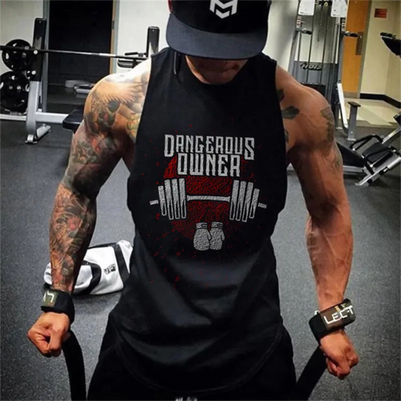 Dangerous Owner Printed Vest sold by Polyalien