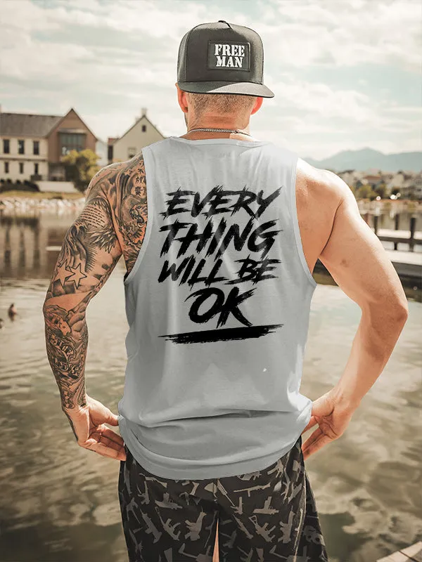 Every Thing Will Be Ok Printed Vest sold by Polyalien