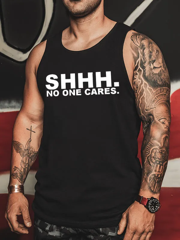 Shhh. No One Cares Printed Vest sold by Polyalien product image thumbnail 2