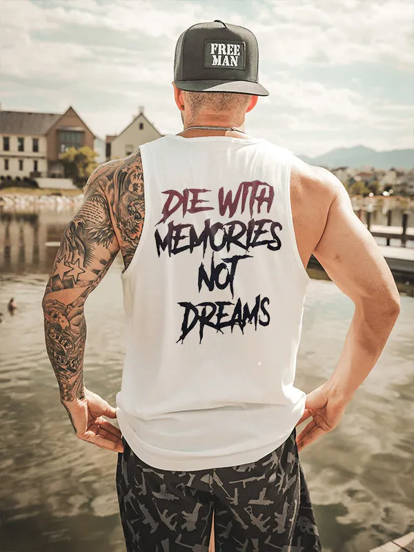 Die With Memories Not Dreams Printed Vest sold by Polyalien product image thumbnail 2