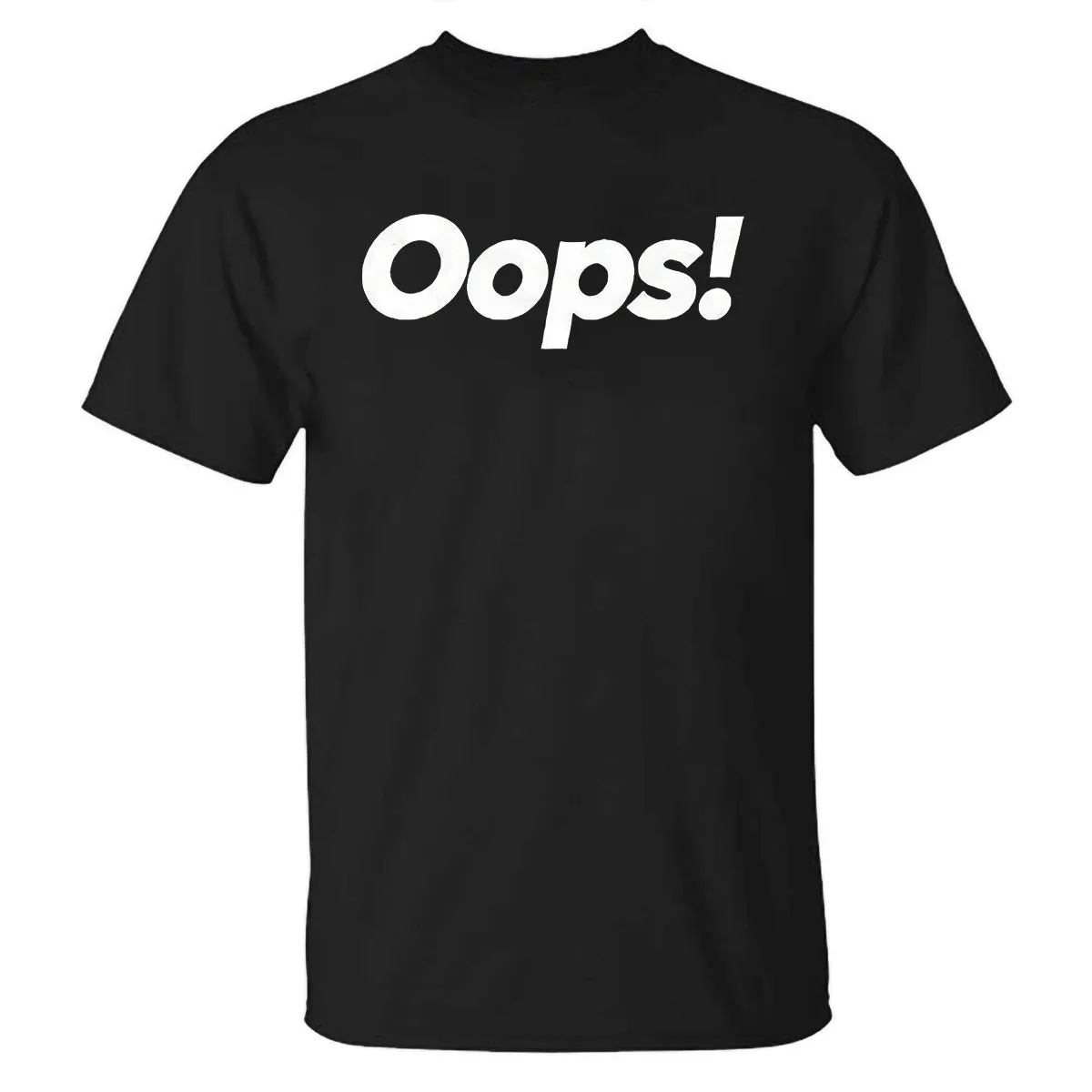 Oops! Printed Casual T-shirt sold by Polyalien product image thumbnail 2