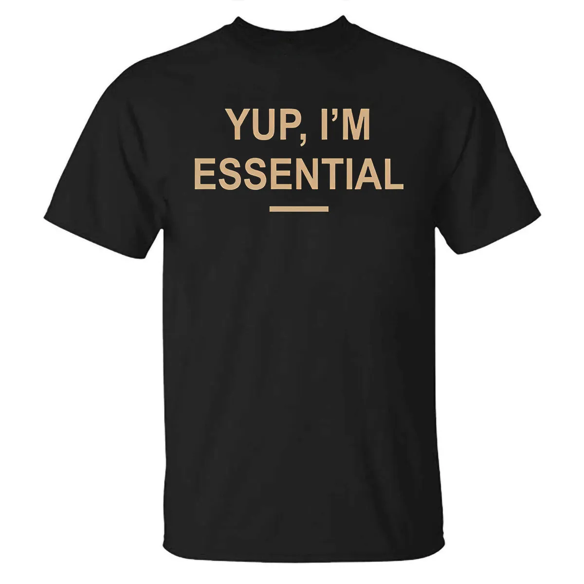 Yup, I'm Essential Printed Casual T-shirt sold by Polyalien product image thumbnail 2