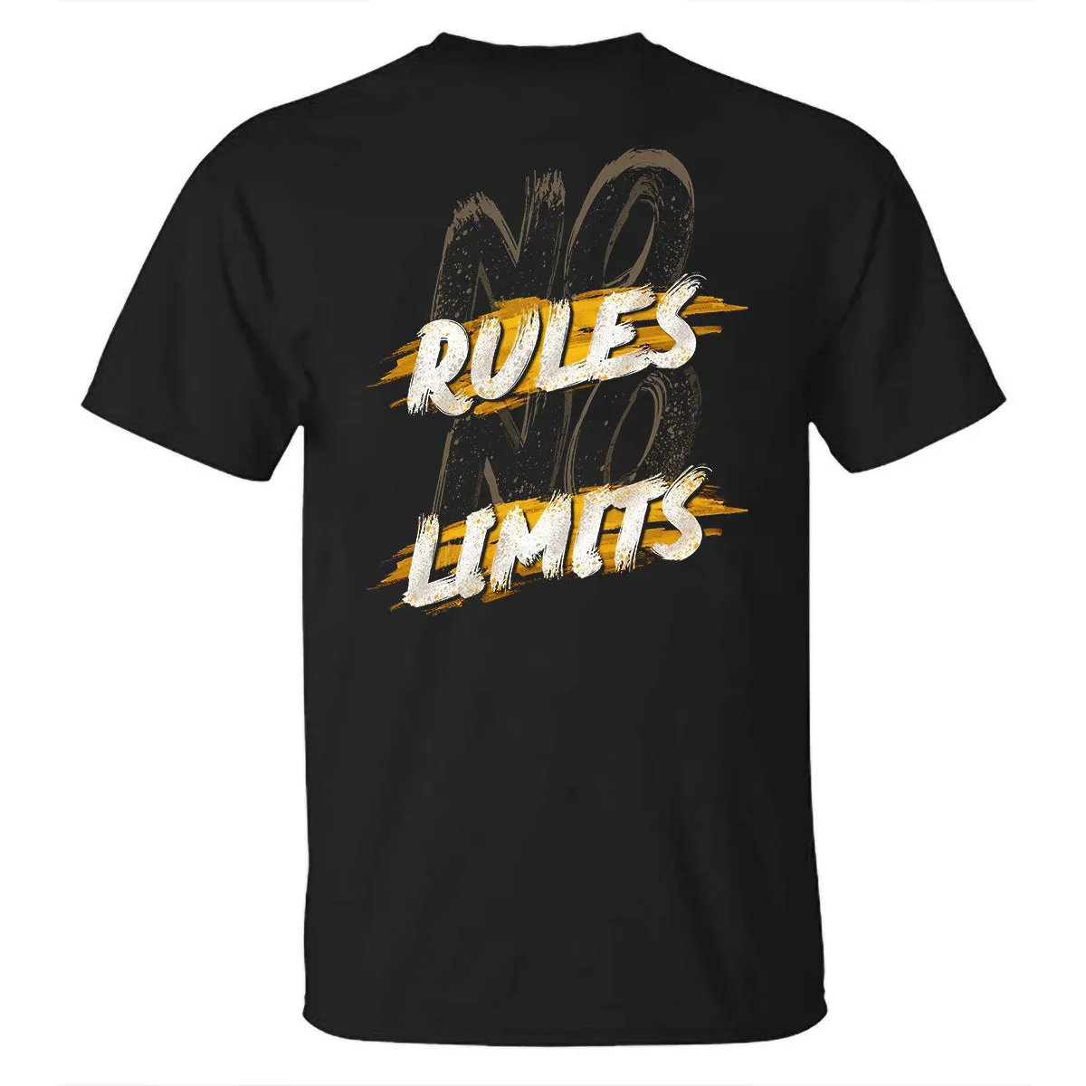 No Rules No Limits Printed T-shirt sold by Polyalien product image thumbnail 2