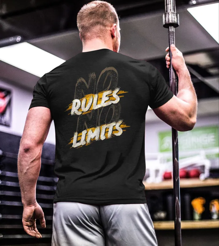 No Rules No Limits Printed T-shirt sold by Polyalien