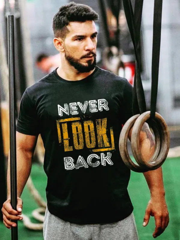 Never Look Back Printed T-shirt made by Polyalien