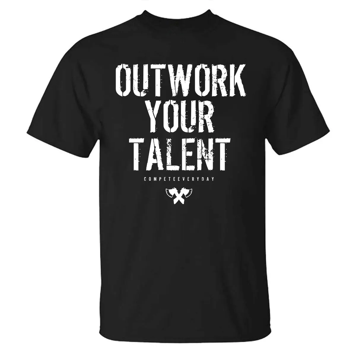 Outwork Your Talent Printed T-shirt sold by Polyalien product image thumbnail 2